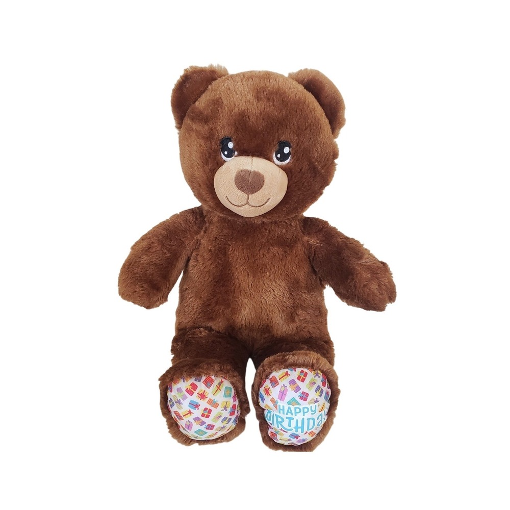 Build a Bear Workshop Brown Teddy Bear Birthday Gift Plush Toy 14"